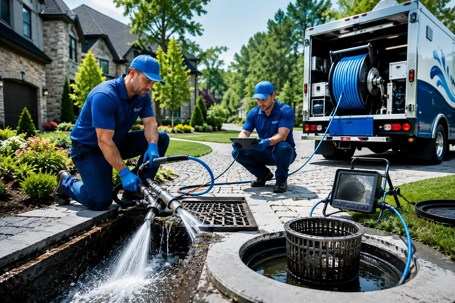 Local outdoor drain cleaning professionals in Branford, CT