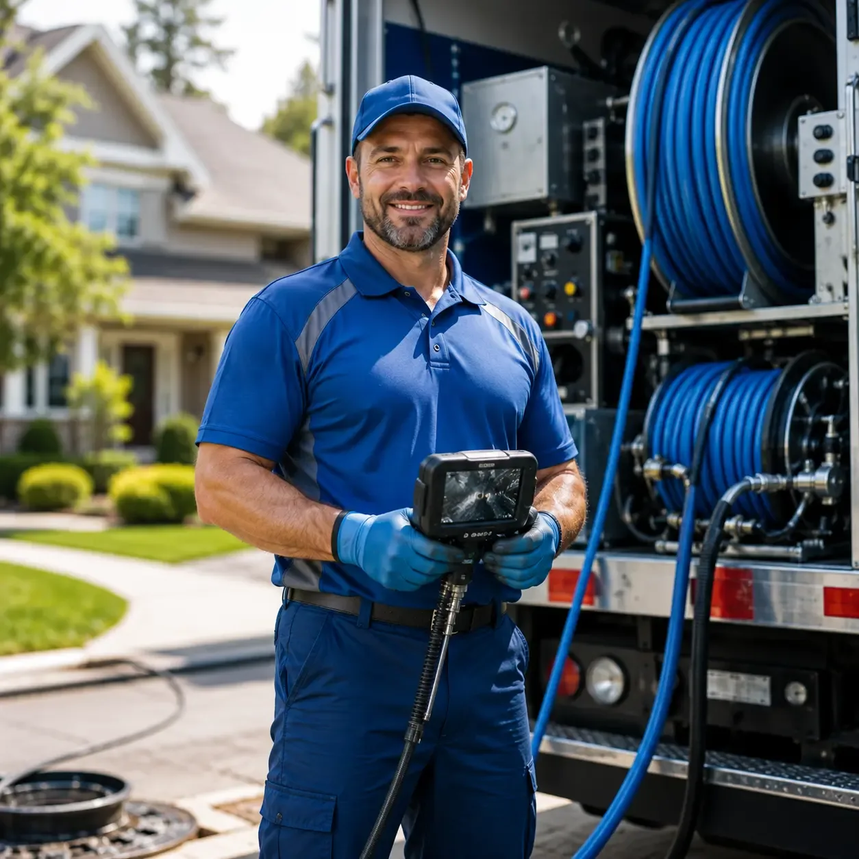 Local outdoor drain cleaning specialists in Branford, CT